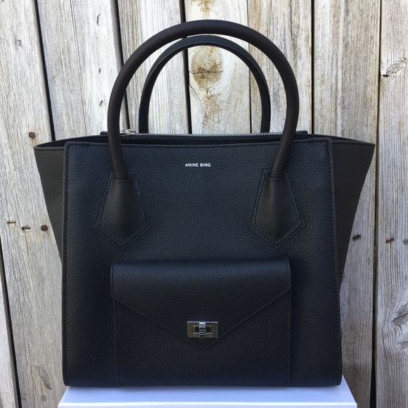 NWT Anine Bing Madison Handbag Leather Black - Picture 16 of 16
